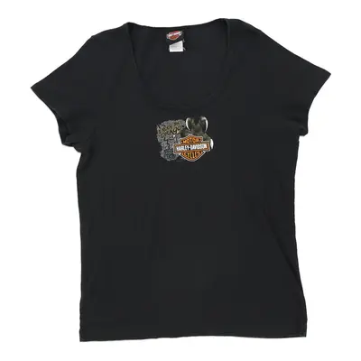 Smoky Mountain Harley Davidson T-Shirt - XL Black Cotton