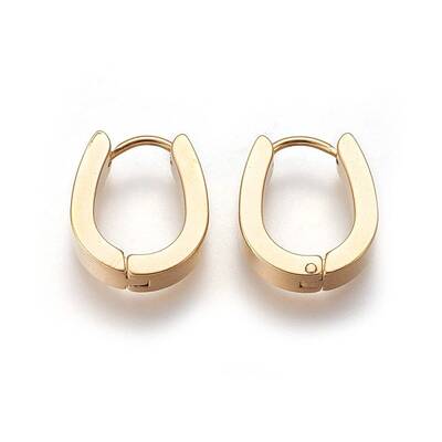 304 Stainless Steel Hoop Earrings