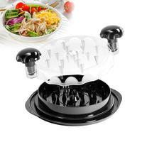 Chicken Shredder Large Chicken Breast Shredder Tool Twist with Brush&Fork, Visible Meat Shredder Machine, Strong Anti-Slip St...