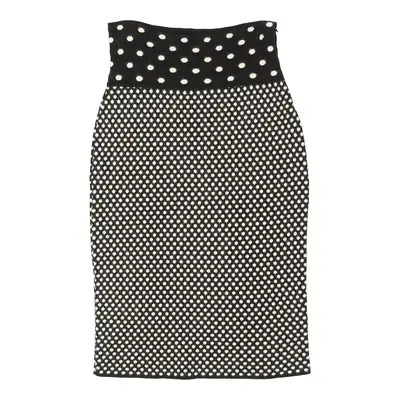 Kenzo Polka Dot Midi Skirt - 29W UK 10 Black & White Viscose Blend | Size: UK 10