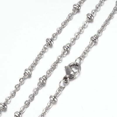 Non-Tarnish 304 Stainless Steel Cable Chain Necklaces