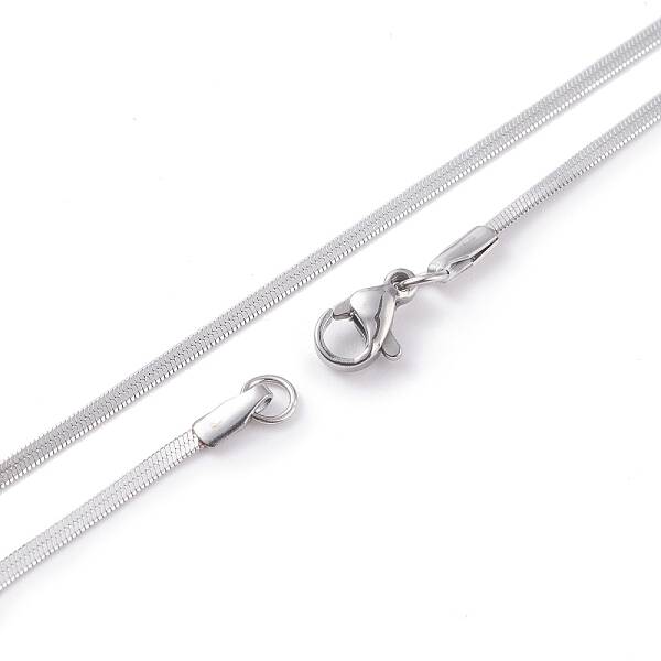 Non-Tarnish 304 Stainless Steel Snake Chains Necklaces