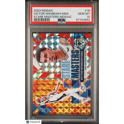 Victor Wembanyama PSA 2023 Panini Mosaic Stare Masters #16 10