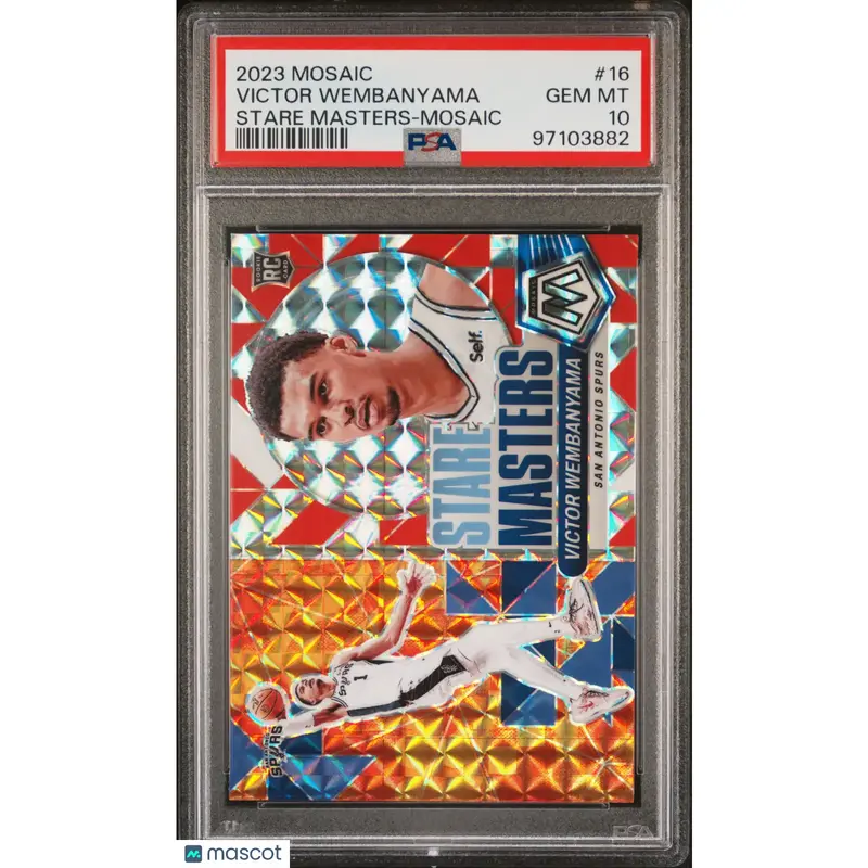 Victor Wembanyama PSA 2023 Panini Mosaic Stare Masters #16 10