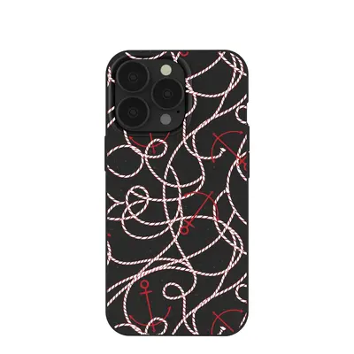 Black Anchor Lines iPhone 13 Pro Case