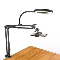 Overhead Cellphone Mount With Ring Light, 1 Count Adjustable Rotatable Phone Arm Stand, Content Creator Tools, Professio...