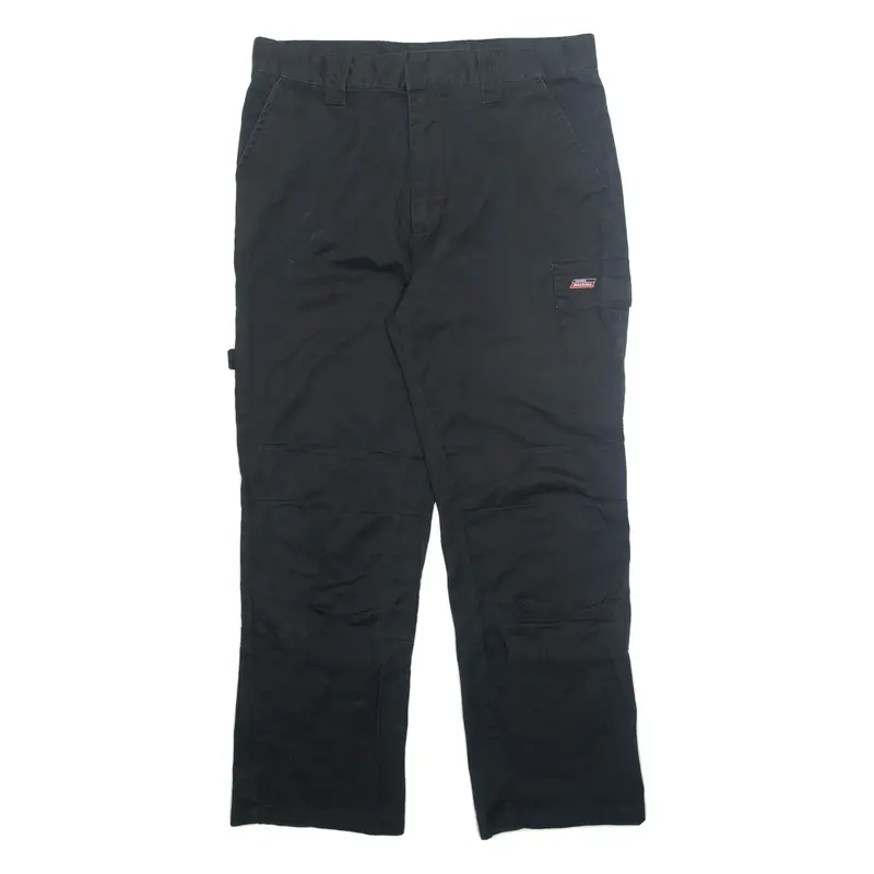DICKIES Cargo Mens Trousers Black Regular Straight W34 L28