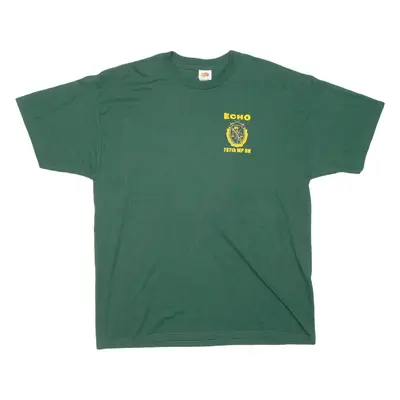 FRUIT OF THE LOOM Echo 787th Mp Bn Mens T-Shirt Green USA XL