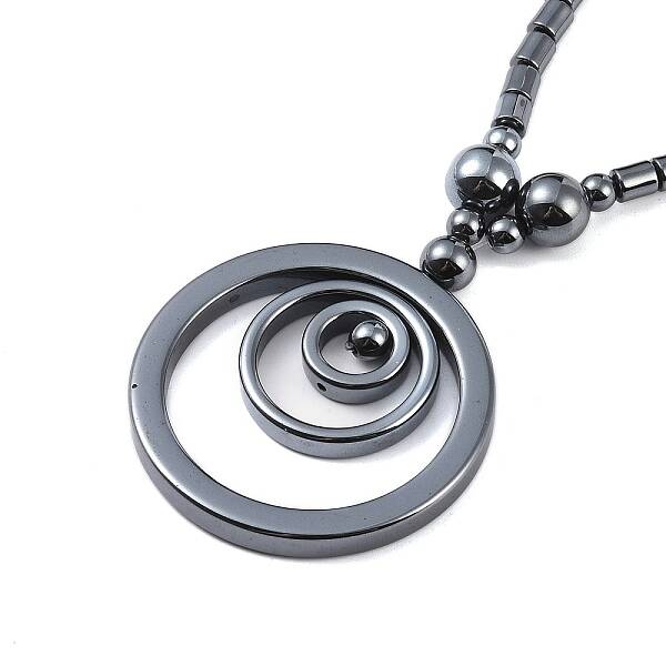 Non-Magnetic Synthetic Hematite Necklaces for Men