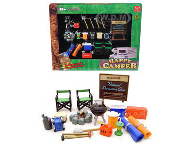 Happy Camper Accessories Set for 1/24 Scale Models by Phoenix Toys