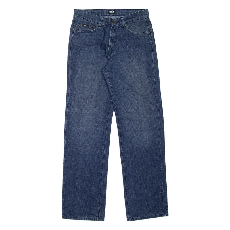 DOLCE & GABBANA Mens Jeans Blue Regular Straight W31 L32