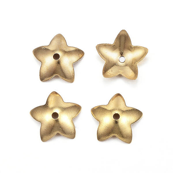 Ion Plating(IP) 304 Stainless Steel Flower Bead Cap