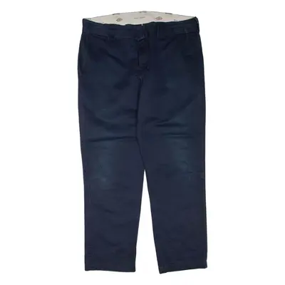DICKIES Mens Trousers Blue Slim Tapered W36 L30
