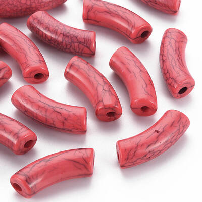 Opaque Crackle Acrylic Beads