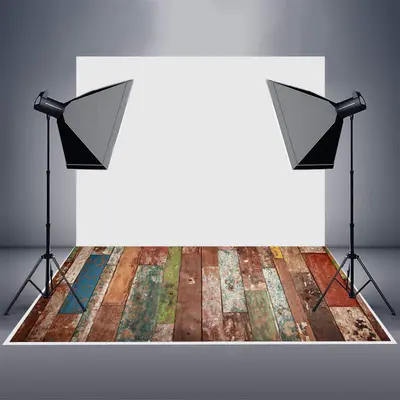 Peeling Paint Shabby Wood Photo Rubber Floor Mat - Aperturee
