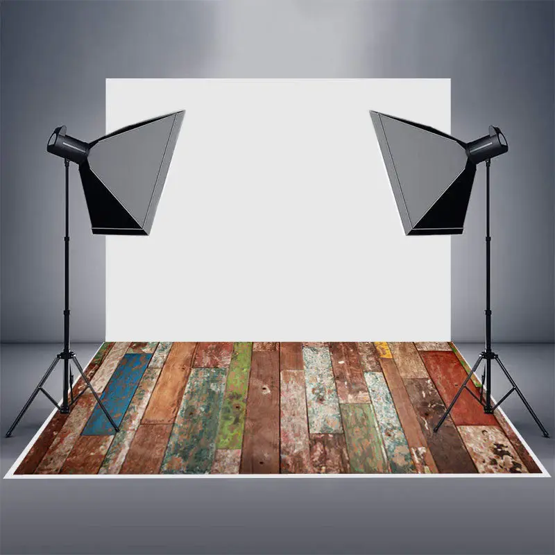 Peeling Paint Shabby Wood Photo Rubber Floor Mat - Aperturee