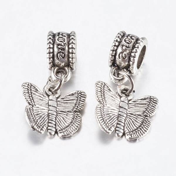 Tibetan Style Alloy European Dangle Charms