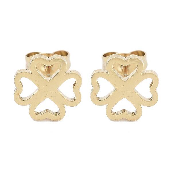 PVD Vacuum Plating 304 Stainless Steel Stud Earrings for Women