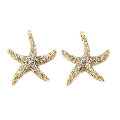 Brass Micro Pave Cubic Zirconia Pendants