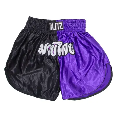BLITZ Martial Arts Mens Sports Shorts Purple Colourblock XL W30