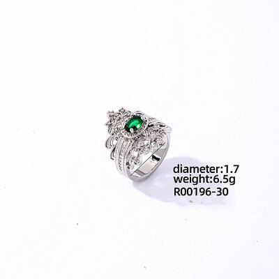 Brass Rhinestones Finger Rings for Women