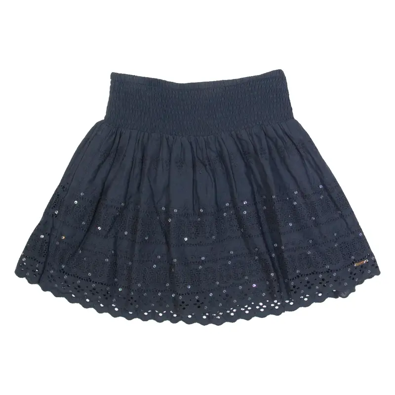 SUPERDRY Womens Pleated Skirt Blue Short S