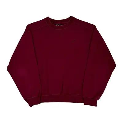 Starter Sweatshirt - Medium Burgundy Cotton Blend