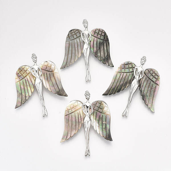Black Lip Shell Brooches/Pendants