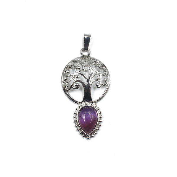 Natural Amethyst Teardrop Pendants