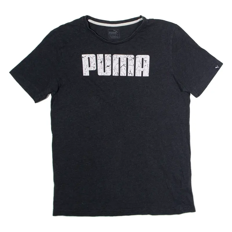 PUMA Mens T-Shirt Grey Crew Neck M