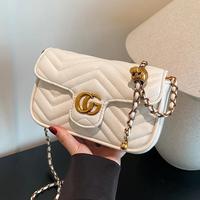 2025 New Designer Inspired Women Chain Bag Luxury Textured Crossbody Shoulder Bag Mini Square Underarm Purse for Casual Eveni...