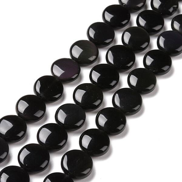 Natural Obsidian Beads Strands