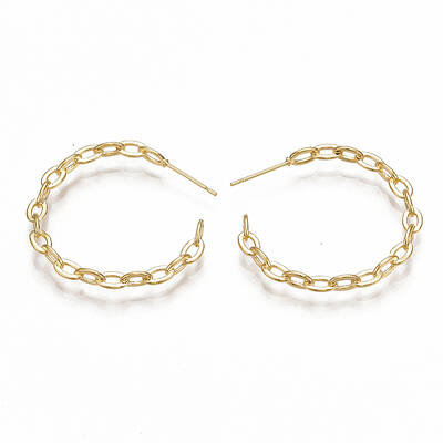 Brass Stud Earrings