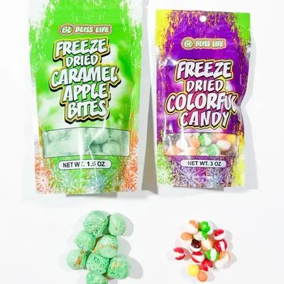 Bliss Life Caramel Apple Bites With Freeze Dried Colorful Candy Bundle Deal- Bit O Honey Bites NOT CARAMEL APPLE POPS Sweet S...