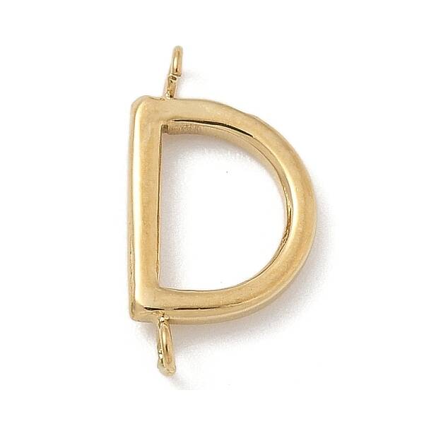 304 Stainless Steel Letter Connector Charms
