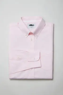 Salmon Pink Cotton Shirt for Men | Size: M | Colour: Salmon Pink