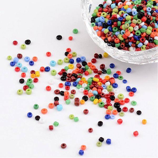 12/0 Opaque Colours Round Glass Seed Beads