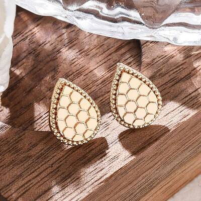 Brass Stud Earrings