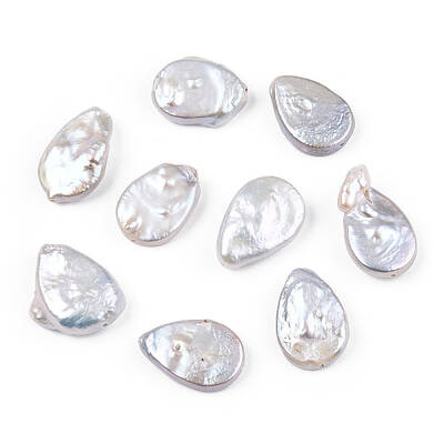 Baroque Natural Nucleated Pearl Keshi Pearl Beads
