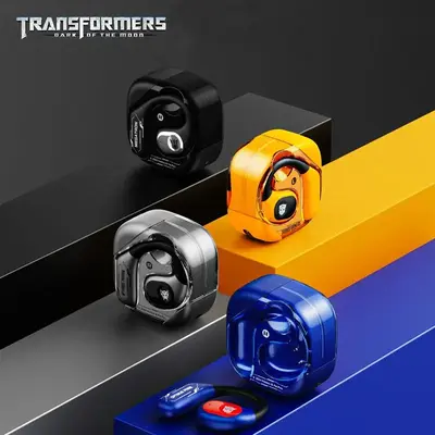 Transformers TF-T18 Bluetooth-compatible 5.4 Earphone, Fashion Open Wireless Earbuds with Built-in Microphone for Sports & Ga...