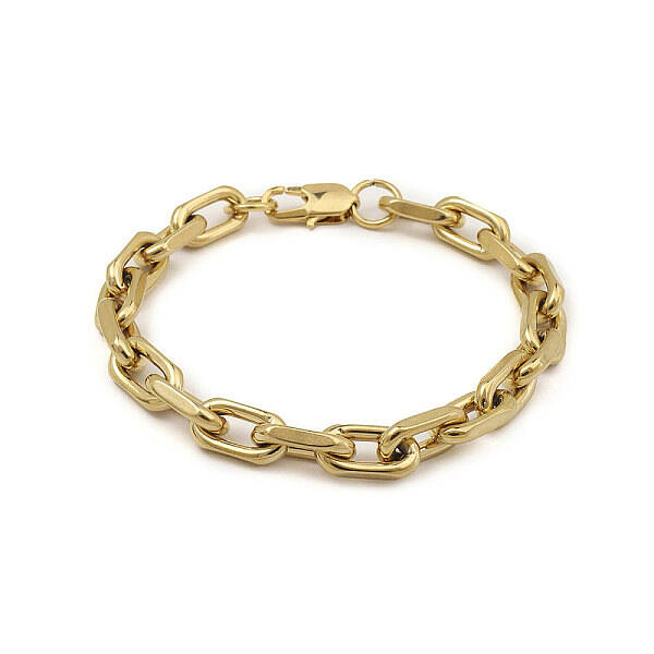 201 Stainless Steel Oval Link Chain Bracelets for Men