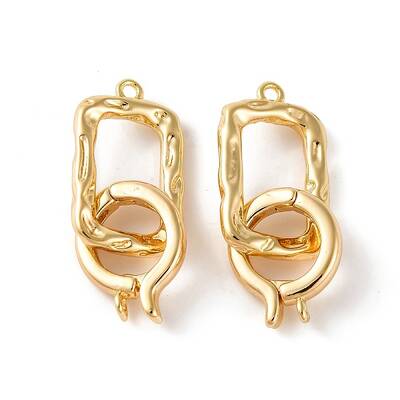 Brass Fold Over Clasps