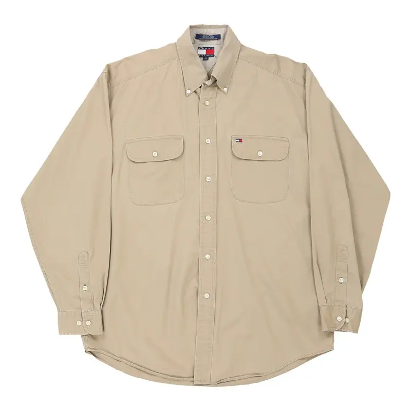 Tommy Hilfiger Shirt - Medium Beige Cotton