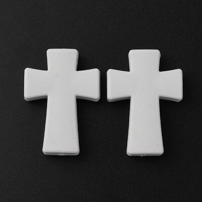 Cross Food Grade Eco-Friendly Silicone Beads