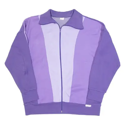 BRECHT Womens Track Jacket Purple 90s L