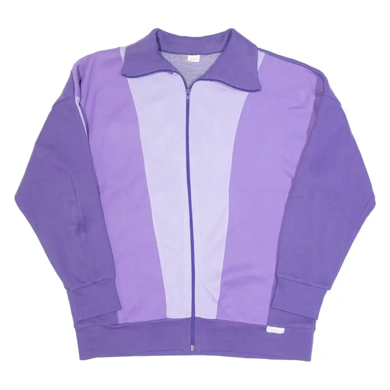 BRECHT Womens Track Jacket Purple 90s L