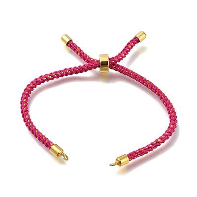 Braided Cotton Cord Slider Bracelet Making