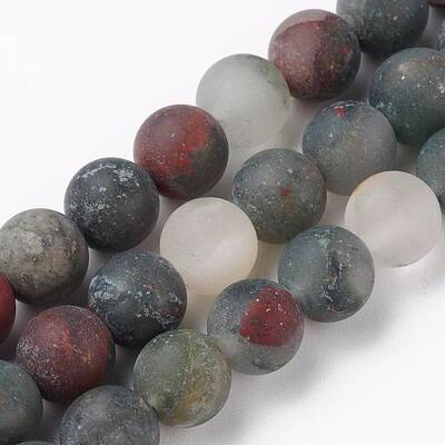 Natural African Bloodstone Beads Strands