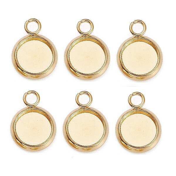 304 Stainless Steel Pendant Cabochon Settings