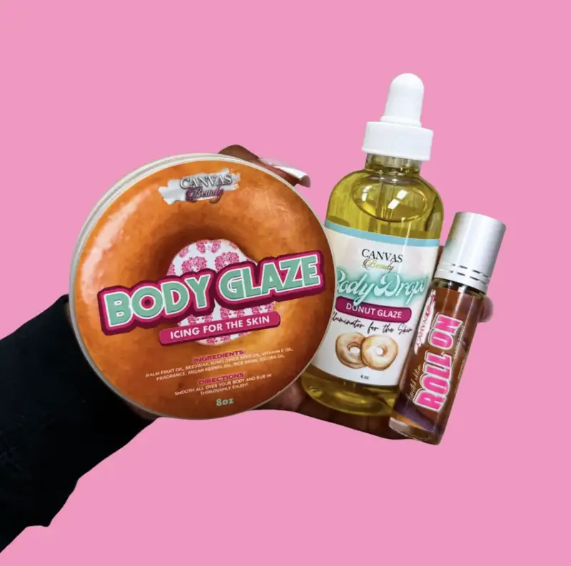 LIMITED EDITION Canvas Beauty Trios - Canvas Body Glaze, Body Drop, and Roll-Up - Moisturizing Aroma for Body Care and Comfor...